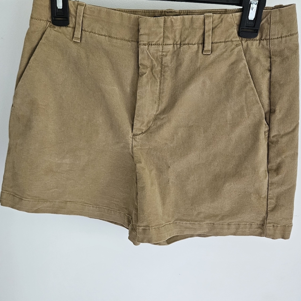 Banana Republic Tan Flat Front Shorts Classic Style